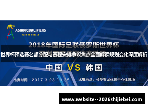 世界杯预选赛名额分配与赛程安排争议焦点全面解读规则变化深度解析